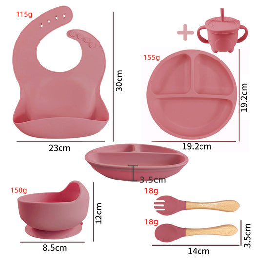 Children's Silicone Dinner Plate Set