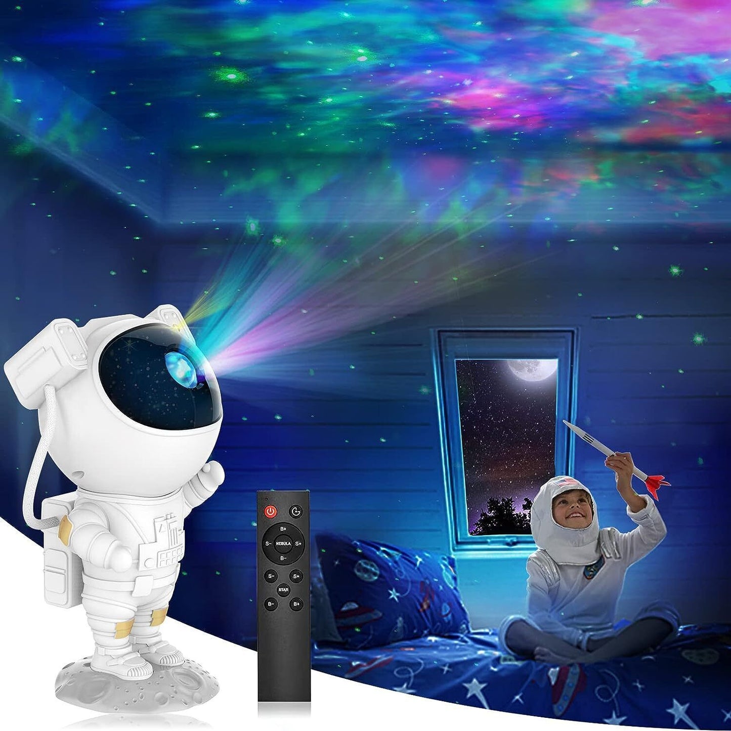 Astronaut starry sky lamp