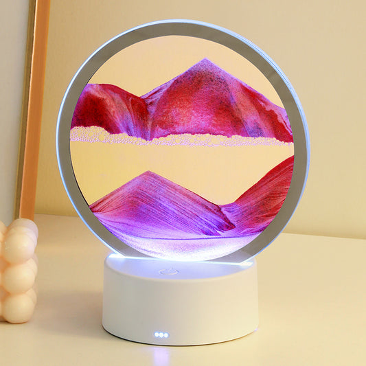 3D Three-dimensional Hourglass Painting Night Light