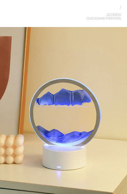 3D Three-dimensional Hourglass Painting Night Light