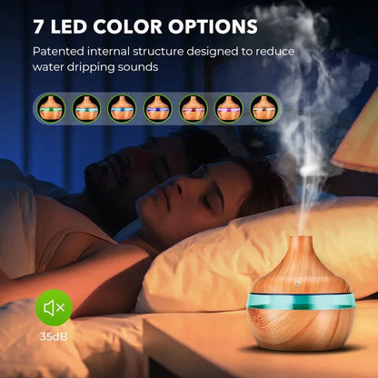 Water drop wood grain humidifier