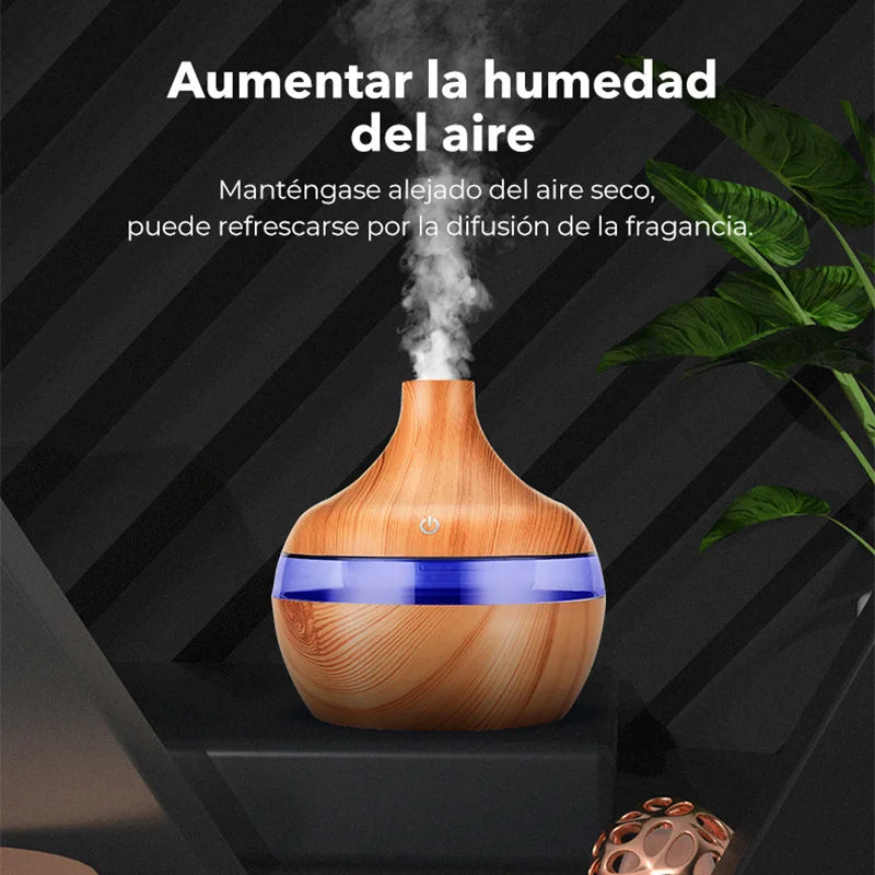 Water drop wood grain humidifier