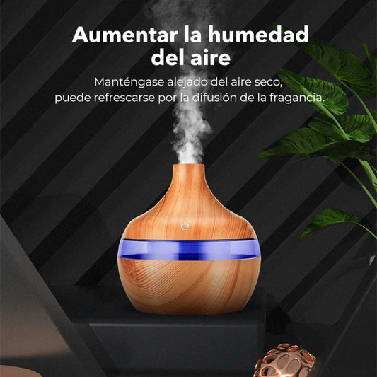 Water drop wood grain humidifier