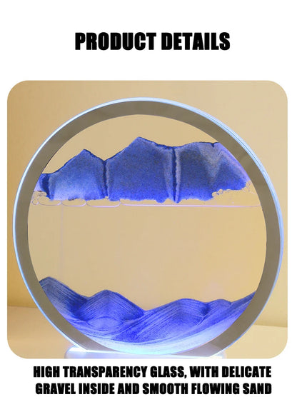 3D Three-dimensional Hourglass Painting Night Light