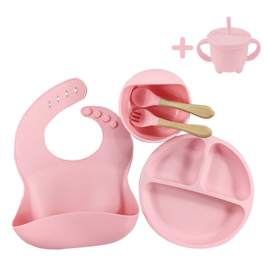Children's Silicone Dinner Plate Set